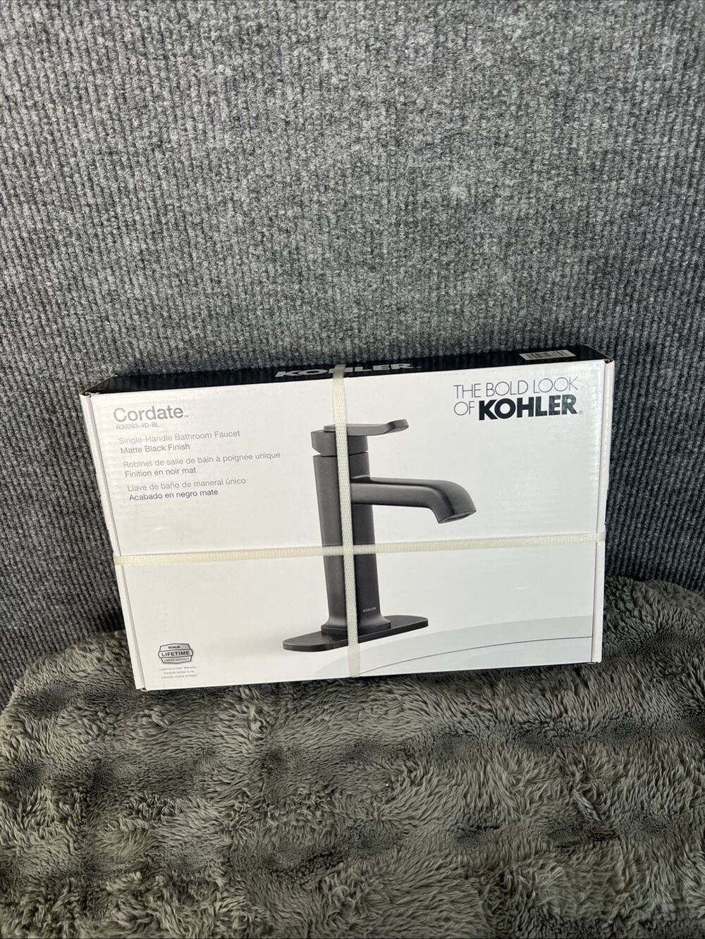 Kohler Cordate R30283-4D-BL Faucet Matte Black Single Handle OPEN BOX New